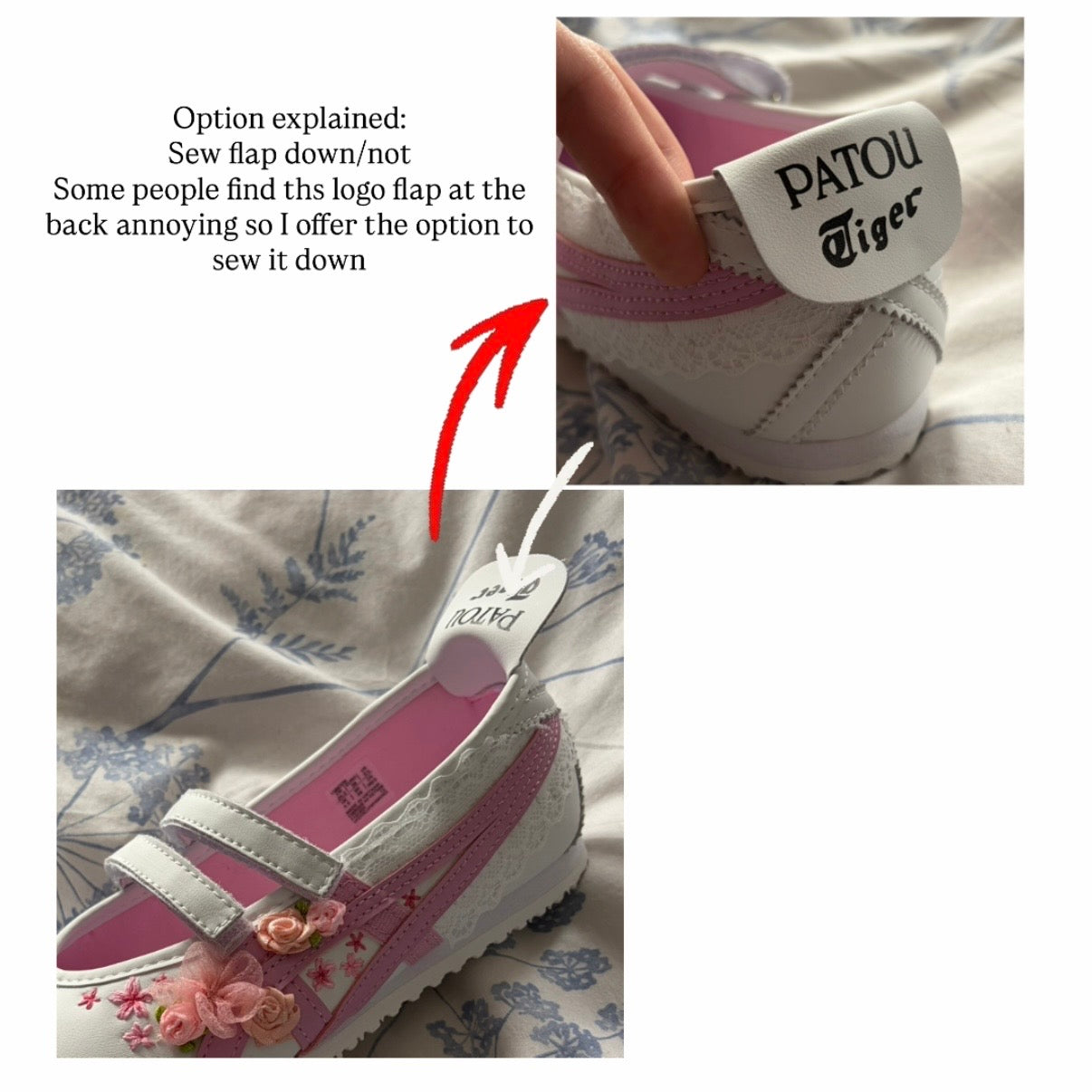 [JUNE PREORDER] 1:1 (White) Custom ballet flats